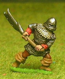 FAN14 Adventurer: Fighter in Mail Shirt with Visored Helm & Polearm