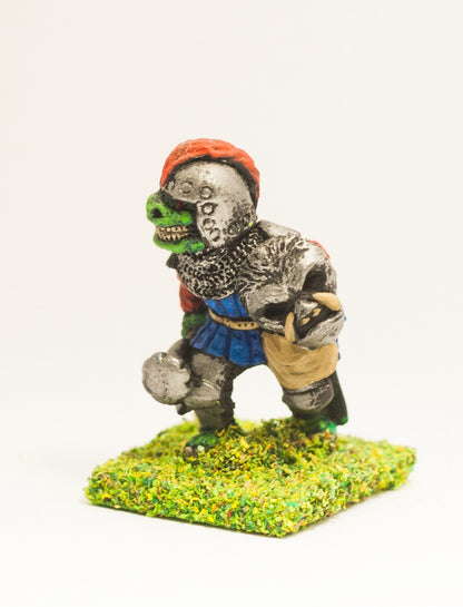 FAN35 Scaley Orc: with Axe and Shield