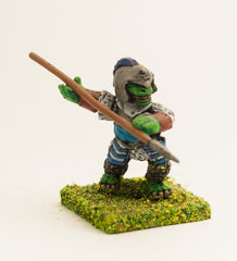 FAN38 Scaley Orc: Armoured Orc, thrusting Spear
