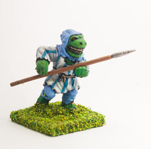 FAN47 Scaley Orc: Rabble, attacking with Spear