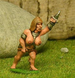 FAN87 Amazon Warriors: Semi-Naked Gladiator with Sword and Dagger