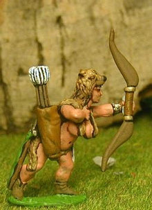 FAN88 Amazon Warriors: Semi-Naked Wolfskin clad Huntress Archer