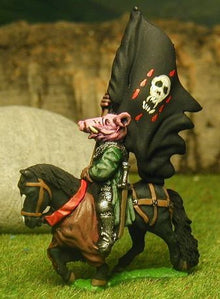FAN93 Knights of Evil: Standard Bearer Mounted on charger (with Standard)