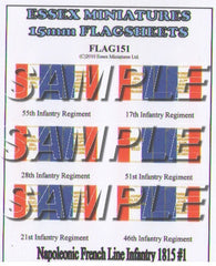 Flag 151 Napoleonic: French Line Infantry 1815 # 1