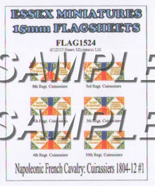 Flag 1524 Napoleonic: French Cavalry Cuirassiers 1804-12 # 1