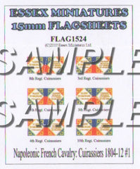 Flag 1524 Napoleonic: French Cavalry Cuirassiers 1804-12 # 1