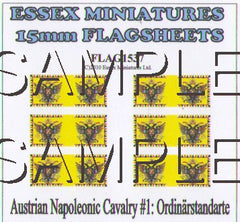 Flag 1537Napoleonic:  Austrian Cavalry # 1 Ordinarstandarte