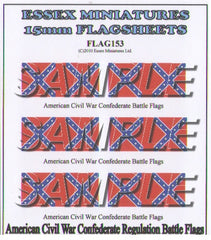 Flag 153 American Civil War: Confederate Regulation Battle Flags # 1