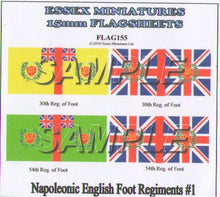 Flag 155 Napoleonic: English Foot Regiments # 1