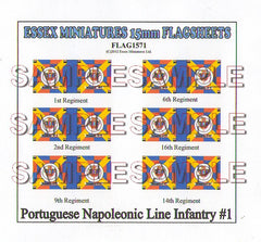 Flag 1571 Napoleonic: Portuguese Line Inf. # 1