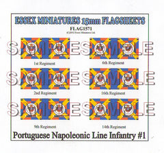 Flag 1571 Napoleonic: Portuguese Line Inf. # 1