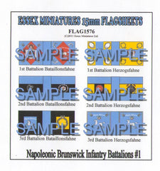 Flag 1576 Napoleonic: Brunswick Inf. Battalions # 1