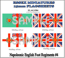 Flag 1584 Napoleonic: English Foot Regiments # 4