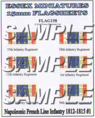 Flag 158 Napoleonic: French Line Infantry 1812-15 # 1