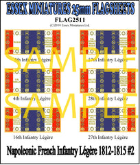 Flag 2511 Napoleonic: French Infantry Legere 1812-25 # 2