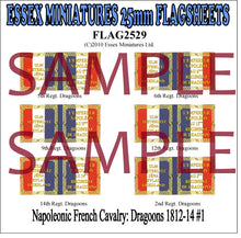 Flag 2529 French Cav. Dragoons 1812-14 # 1