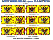 Flag 2536 Napoleonic: Austrian Infantry Hungarian Regiments # 1 Ordinarfahne