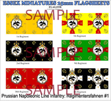 Flag 2538 Napoleonic: Prussian Line Infantry Regimentersfahnen # 1