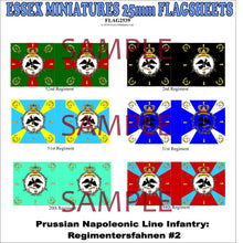 Flag 2539 Napoleonic: Prussian Line Infantry Regimentersfahnen # 2