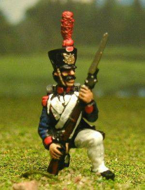 FN159 Grenadier, kneeling, head variants