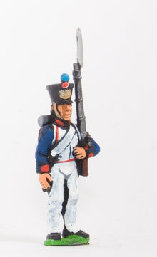 FN155 Fusilier, at attention, head variants
