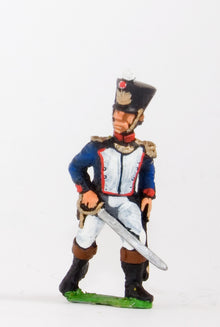 FN161 Officer advancing, head variants