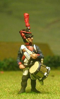 FN59 Line Infantry 1804-12: Drummer in Shako at attention