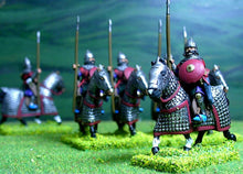 6WP Islamic Persian: Heavy Cavalry in Quilted Jacket with Bow, Lance & Shield