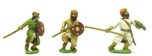 ABR3 Arab: Spearmen/Javelinmen advancing, assorted poses, round shields