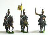 AST31 Austrian Cavalry 1805-14: Command: Dragon: Officer, Standard Bearer & Trumpeter