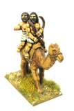 BS25 Midianite Arab: Camel with two archers (3 per pack)