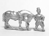 CHN22 Chin Chinese: Early Chinese horse holders, two men with four horses