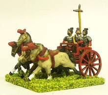 CHN5a Chin Chinese: Four horse chariot with driver, archer and halberdier (unarmoured horse)