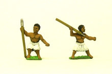 CRU14 Unarmoured black spearmen / javelinmen, assorted poses