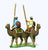CRU48 Assorted Arab Camel Riders with Spear and Shield