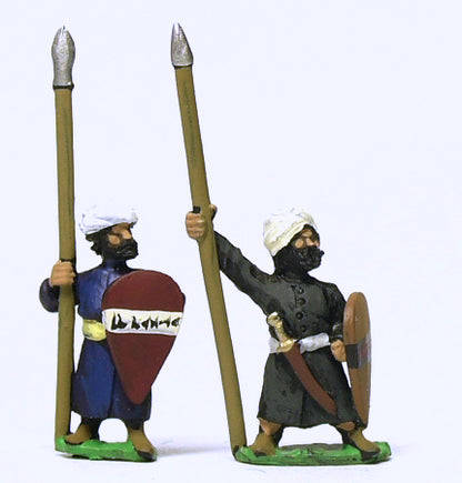 CRU6 Arab spearmen with kite shields, assorted poses
