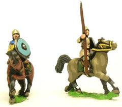 DGS12 Dark Age: Medium / Light Cavalry in helmets with lance and separate shield