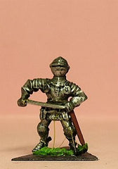M43 Dismounted Knight 1440 in Milanese Plate Armour & Bycocket Helm