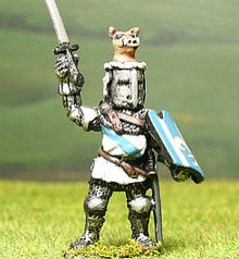 M6d Later Medieval: Dismounted Knight c.1355 in Great Helm with Boar Crest