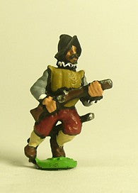 MER105 Spanish & English 1559-1605AD: Musketeer in Morion, advancing