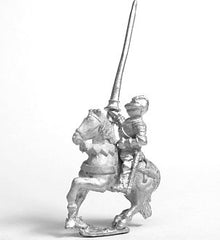 MER49a Early Renaissance: Gendarme in Closed Helm with no plume on Unarmoured Horse