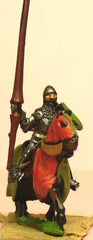 MER4 Late Medieval: Knights, 1360-1390AD in Assored Helms & Jupon with Lance & Shield, on Barded Horse