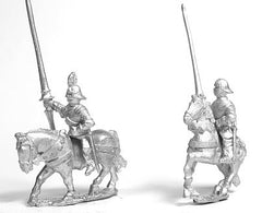 MER50a Early Renaissance: Gendarmes in Sallets on Unarmoured Horse