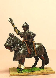MER8 Late Medieval: Knights, 1400-1430AD, in Full Plate & Great Helm with Mace or Axe and Sword on Armoured Horse