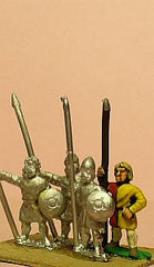 MID96 Spanish: Light / Medium Long Spearmen with Small Round Shield (Scots)