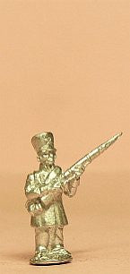 PPN20 Prussian 1814-15: Landwehr Musketeer in Shako at attention with Musket at 45 degrees