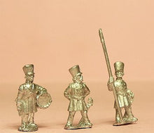 PPN21 Prussian 1814-15: Command: Officer, Standard Bearer & Drummer in Shako
