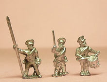 PPN24 Prussian 1814-15: Command: Reservist Officer, Standard Bearer & Drummer in Cap