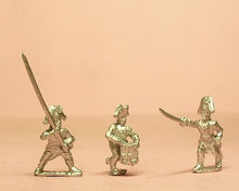 PPN40 Prussian 1803-06: Command: Line Infantry Officer, Standard Bearer and Drummer