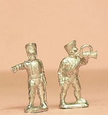 PPN5 Prussian 1814-15: Command: Fusiliers or Jager, 4 Officers & 2 Buglers